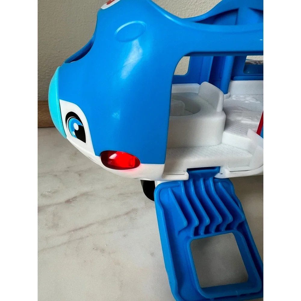 Fisher-Price Little People Travel Together Airplane Musical Toy Blue Jet Works